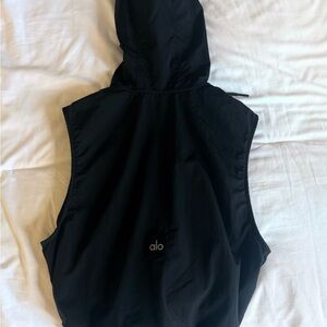 ALO Yoga Black Tech Fabric Top